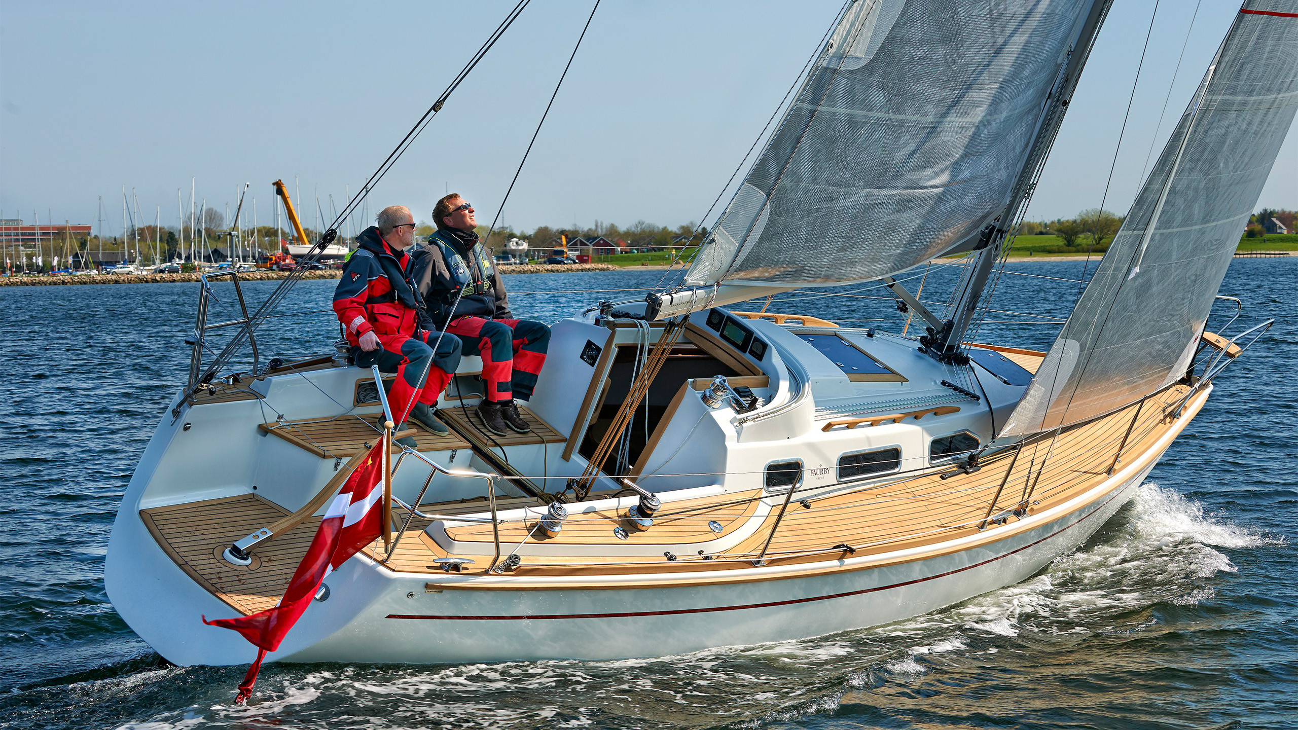 Faurby 335 Performance Cruiser, sailing in Denmark